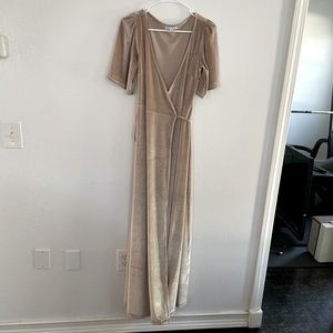 Baltic Born Velvet Wrap Dress — size small